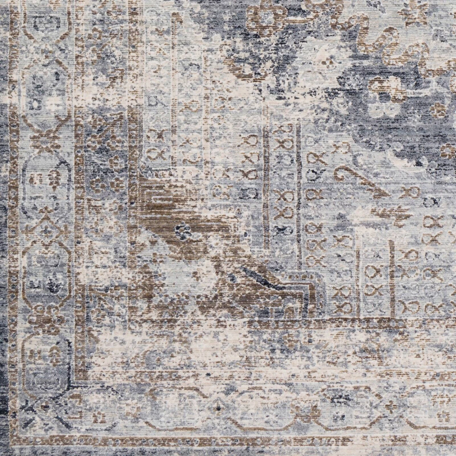 Artistic Weavers Delora Distressed Persian Grey Area Rug 9 Artistic Weavers Delora Distressed Persian Grey Area Rug - Image 9