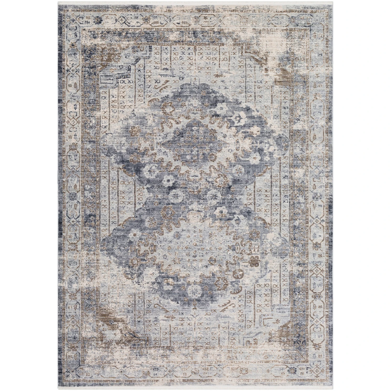 Artistic Weavers Delora Distressed Persian Grey Area Rug 1 Artistic Weavers Delora Distressed Persian Grey Area Rug