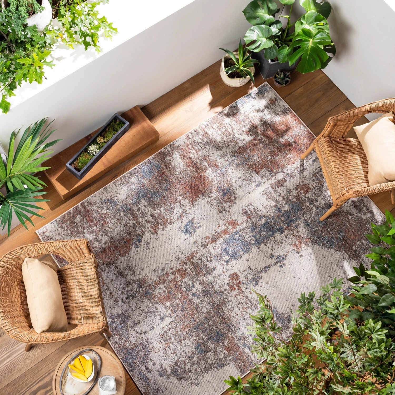 Artistic Weavers Doville Indoor/ Outdoor Abstract Area Rug 2 Artistic Weavers Doville Indoor/ Outdoor Abstract Area Rug - Image 2