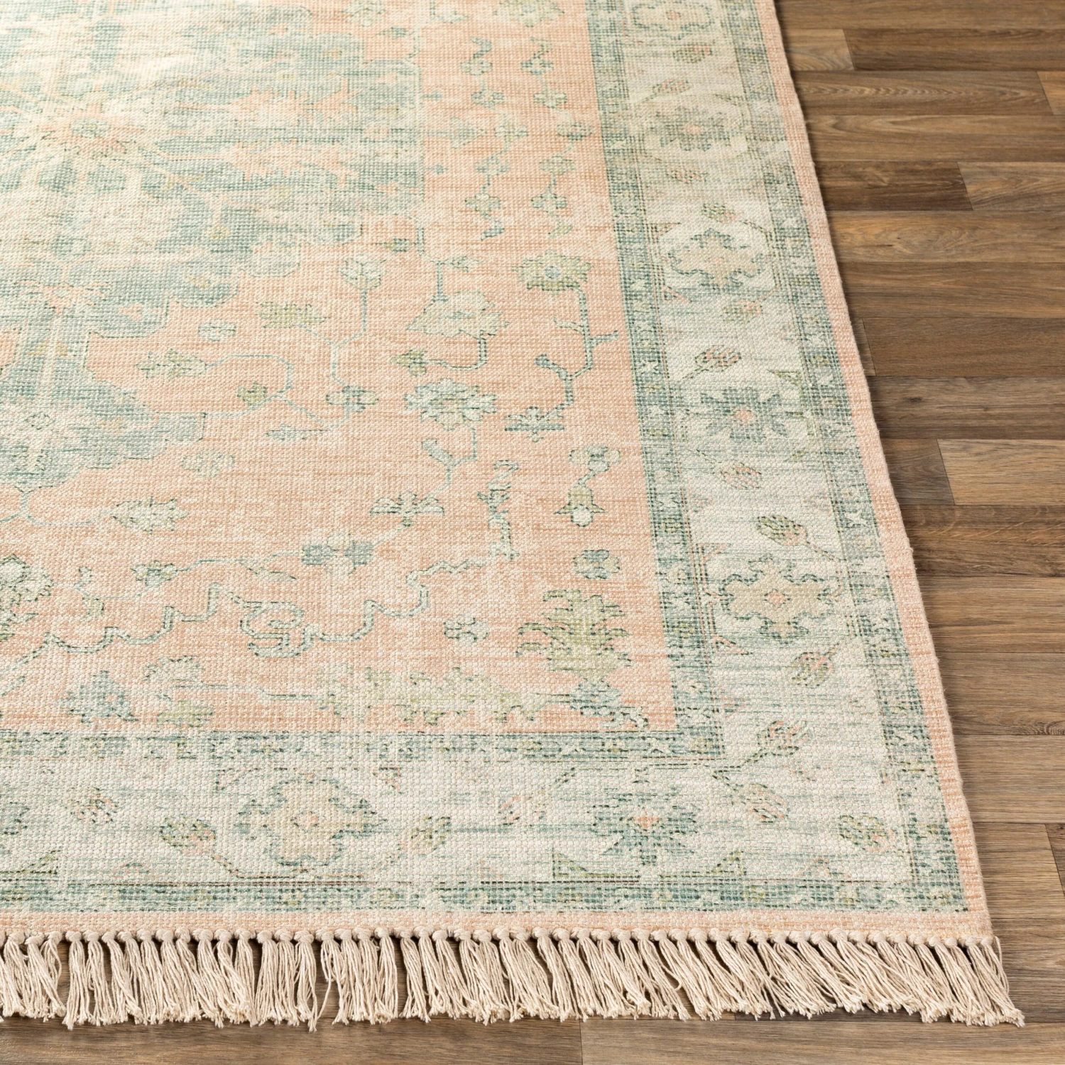 Artistic Weavers Elna Handmade Distressed Medallion Cotton Area Rug 4 Artistic Weavers Elna Handmade Distressed Medallion Cotton Area Rug - Image 4