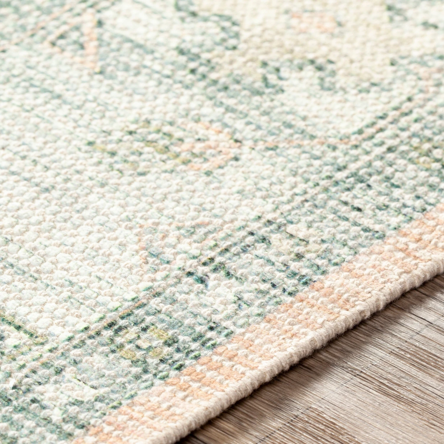 Artistic Weavers Elna Handmade Distressed Medallion Cotton Area Rug 5 Artistic Weavers Elna Handmade Distressed Medallion Cotton Area Rug - Image 5