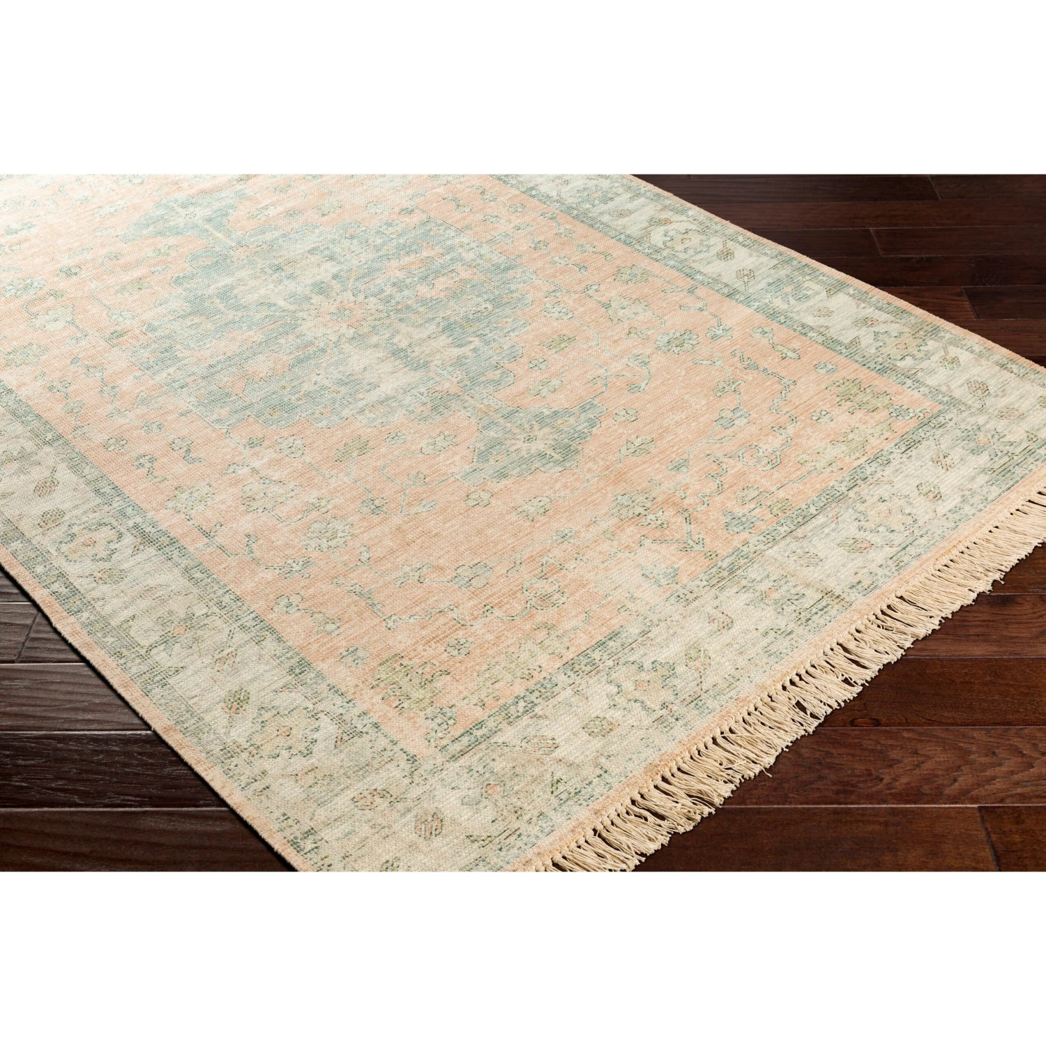 Artistic Weavers Elna Handmade Distressed Medallion Cotton Area Rug 7 Artistic Weavers Elna Handmade Distressed Medallion Cotton Area Rug - Image 7