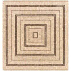 Encore Farmhouse Border Indoor/Outdoor Area Rug