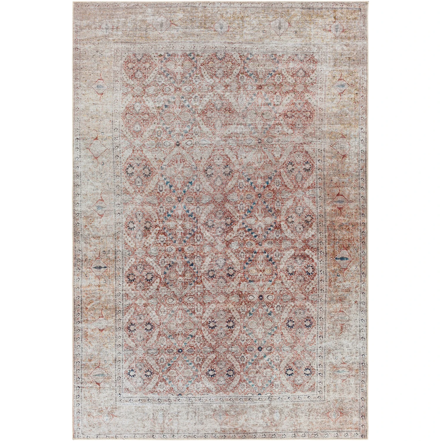 Artistic Weavers Eutychos Traditional Floral Machine Washable Area Rug 3 Artistic Weavers Eutychos Traditional Floral Machine Washable Area Rug - Image 3