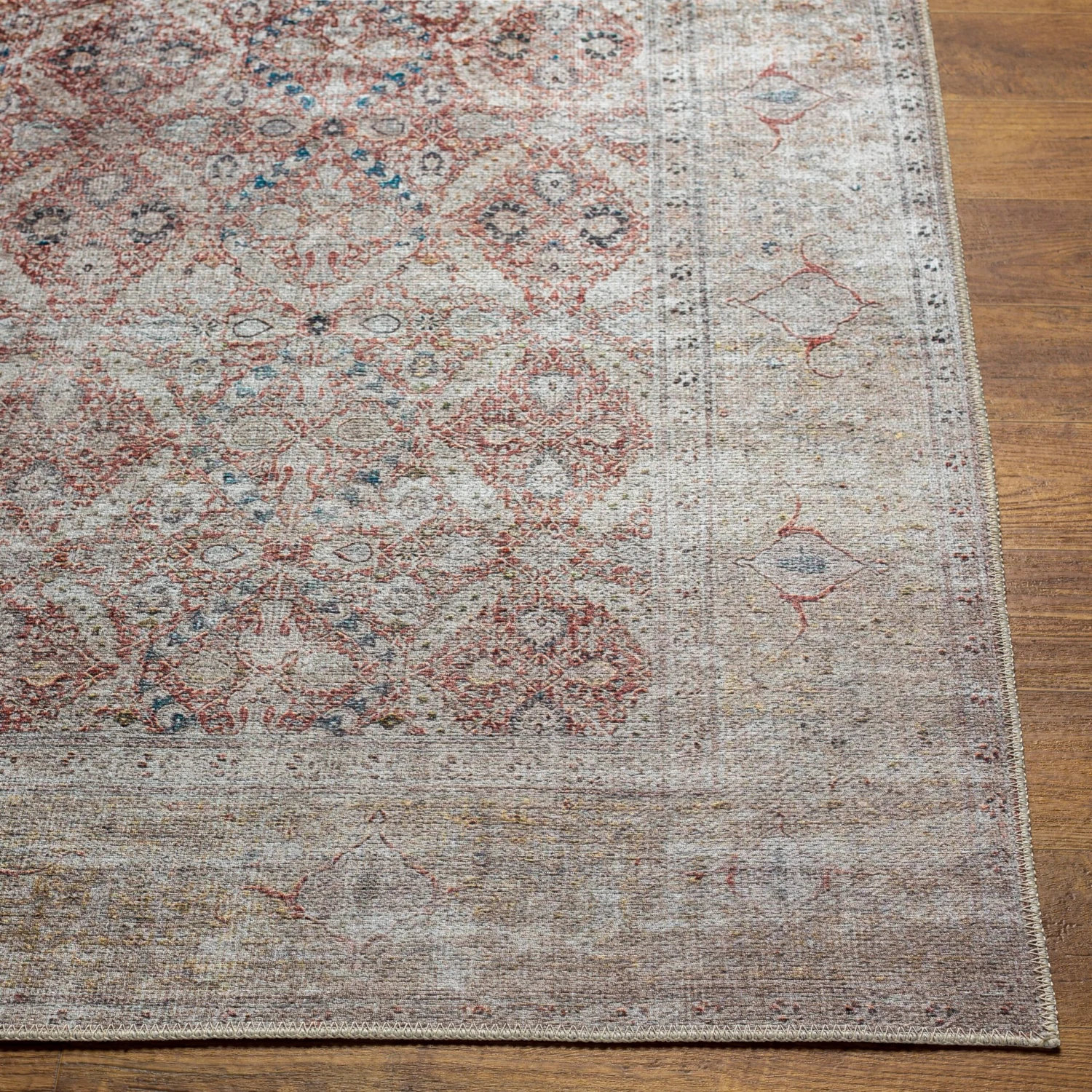 Artistic Weavers Eutychos Traditional Floral Machine Washable Area Rug 4 Artistic Weavers Eutychos Traditional Floral Machine Washable Area Rug - Image 4