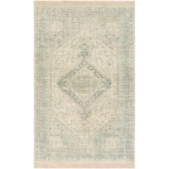 Artistic Weavers Evans Distressed Medallion Handmade Cotton Area Rug -Artistic Weavers Evans Handmade Distressed Medallion Cotton Area Rug 2