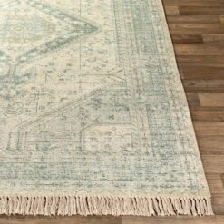 Artistic Weavers Evans Distressed Medallion Handmade Cotton Area Rug -Artistic Weavers Evans Handmade Distressed Medallion Cotton Area Rug 3