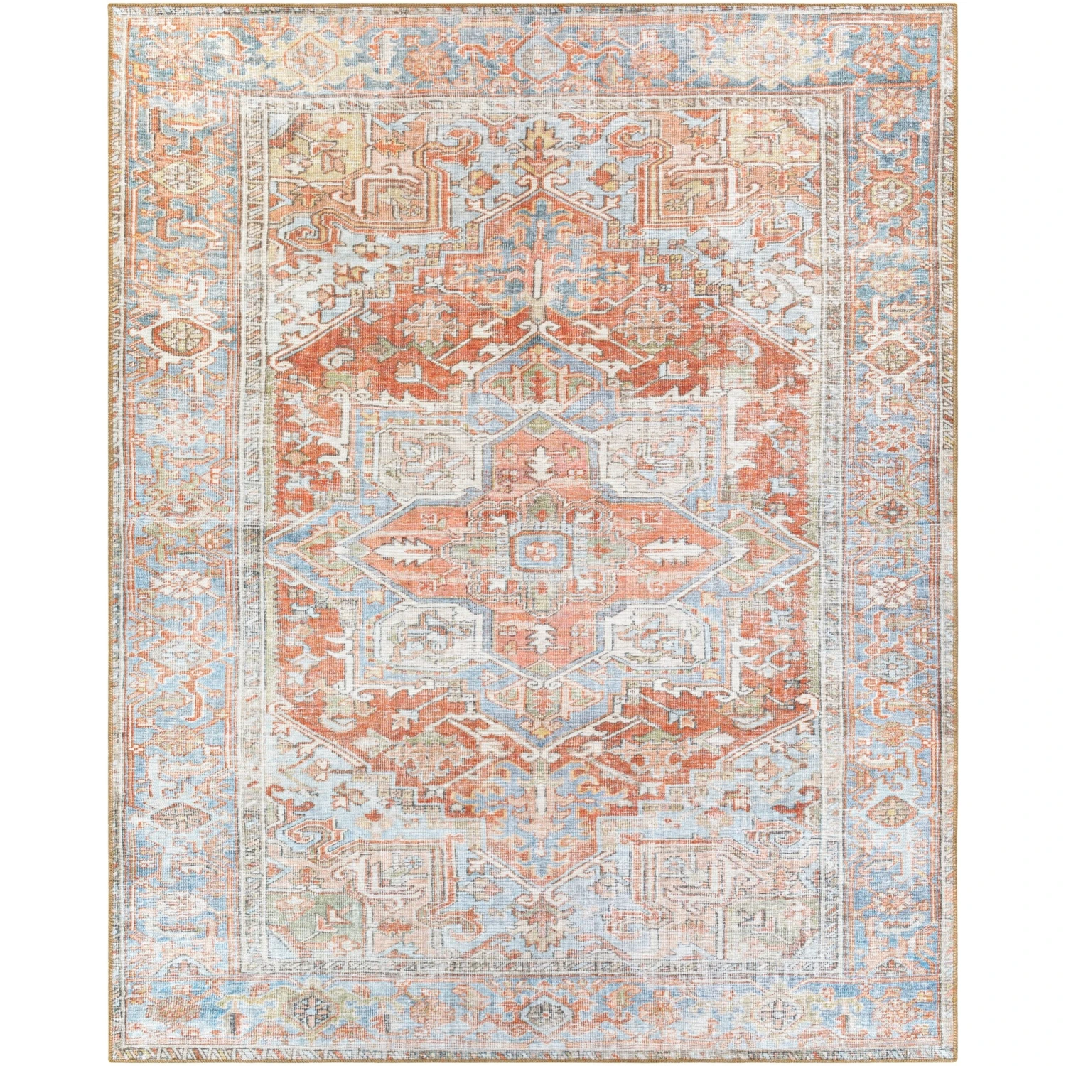 Artistic Weavers Farhad Traditional Medallion Machine Washable Area Rug 10 Artistic Weavers Farhad Traditional Medallion Machine Washable Area Rug - Image 10
