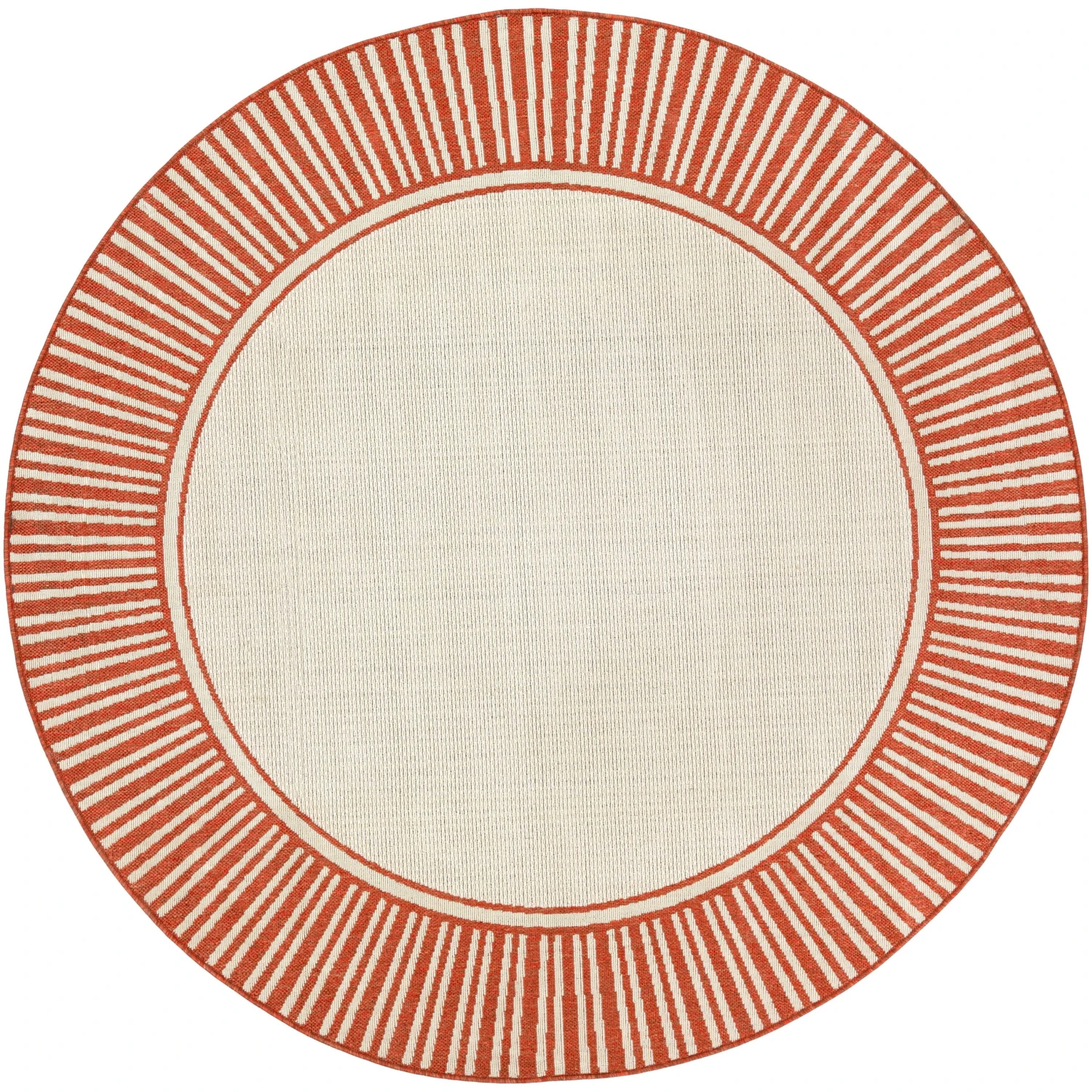 Artistic Weavers Felice Border Indoor/ Outdoor Area Rug - 5'3" Round 3 Artistic Weavers Felice Border Indoor/ Outdoor Area Rug - 5'3" Round - Image 3