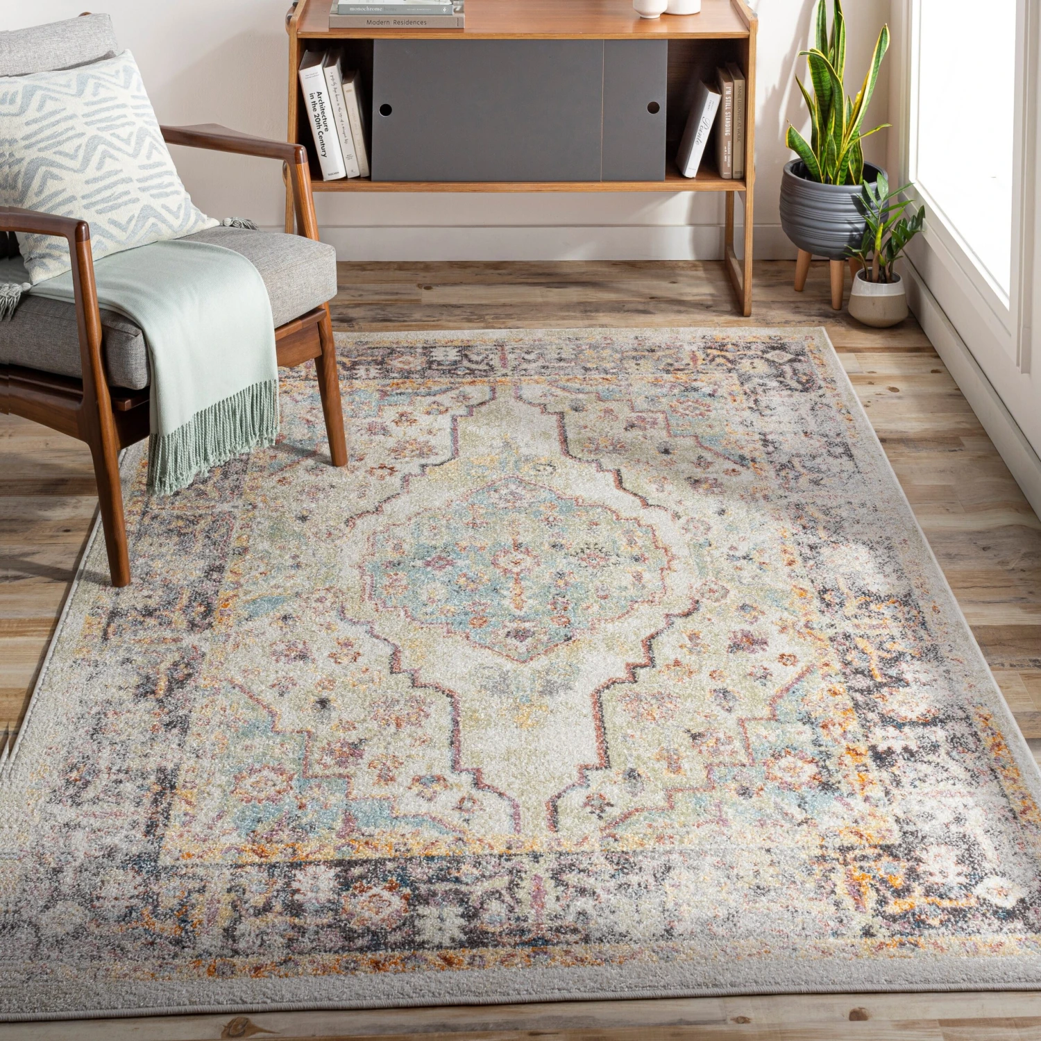 Artistic Weavers Firuz Faded Persian Area Rug 2 Artistic Weavers Firuz Faded Persian Area Rug - Image 2