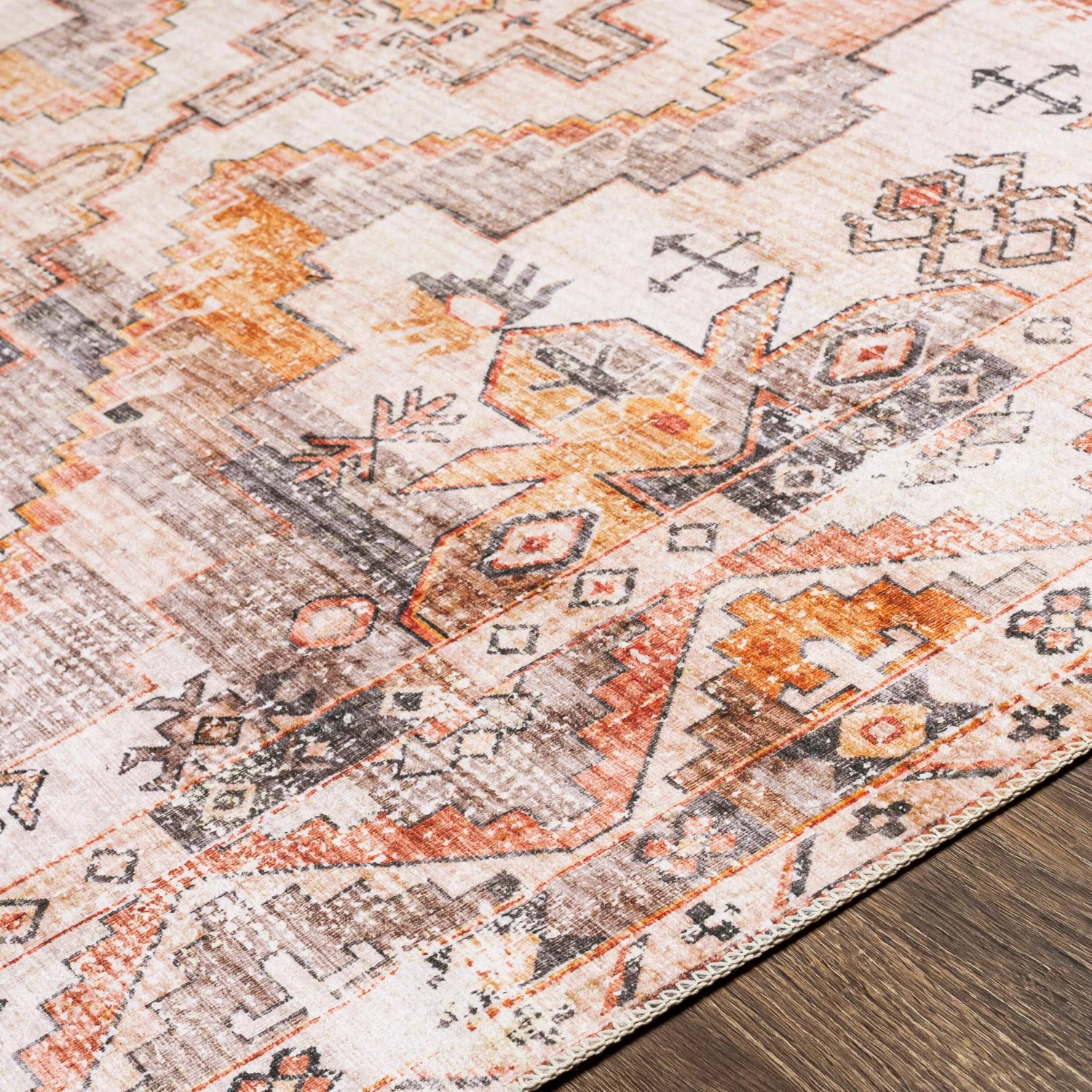 Artistic Weavers Gila Traditional Medallion Machine Washable Area Rug 6 Artistic Weavers Gila Traditional Medallion Machine Washable Area Rug - Image 6