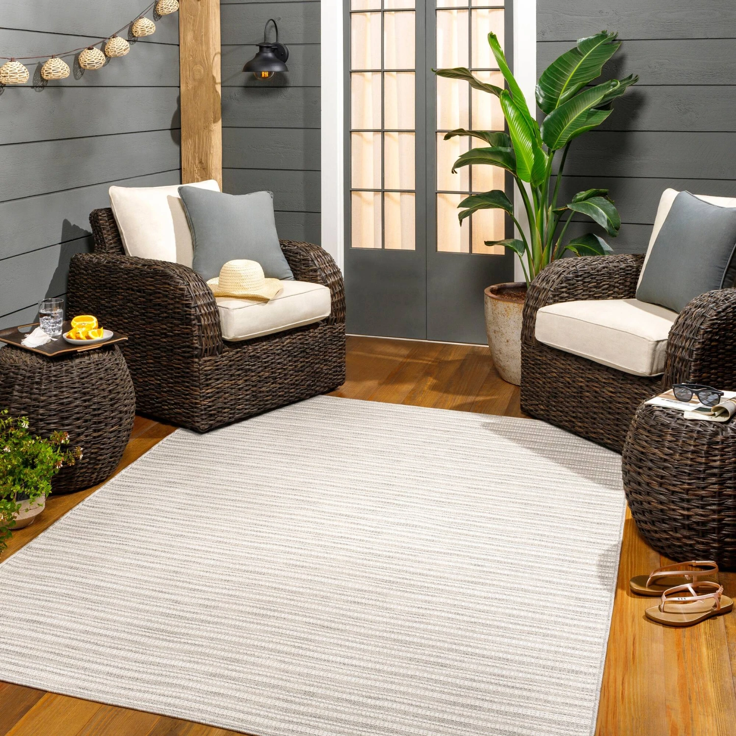 Artistic Weavers Hampton Indoor/ Outdoor Classic Striped Area Rug 11 Artistic Weavers Hampton Indoor/ Outdoor Classic Striped Area Rug - Image 11