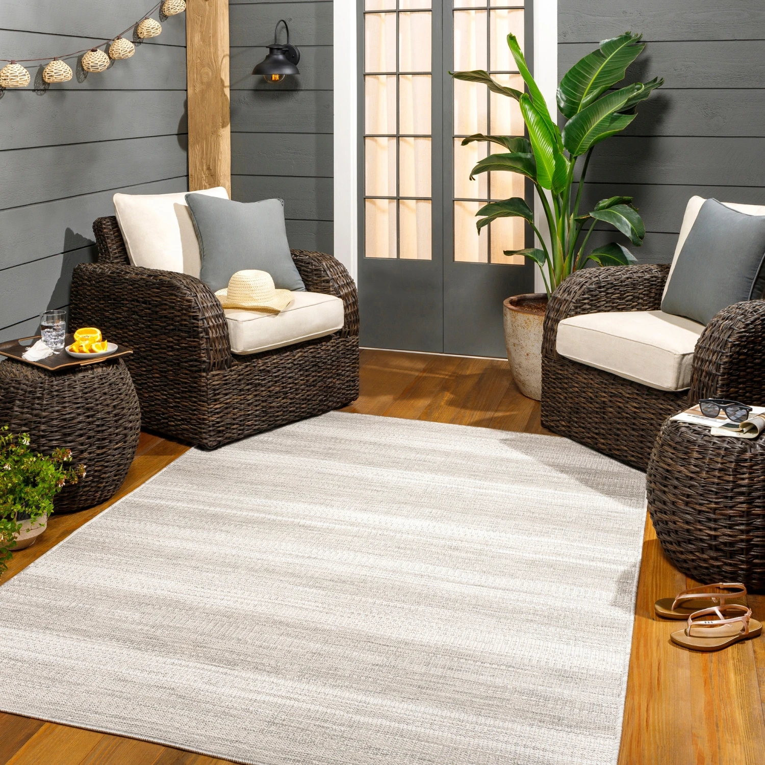 Artistic Weavers Hampton Indoor/ Outdoor Ombre Striped Area Rug 5 Artistic Weavers Hampton Indoor/ Outdoor Ombre Striped Area Rug - Image 5