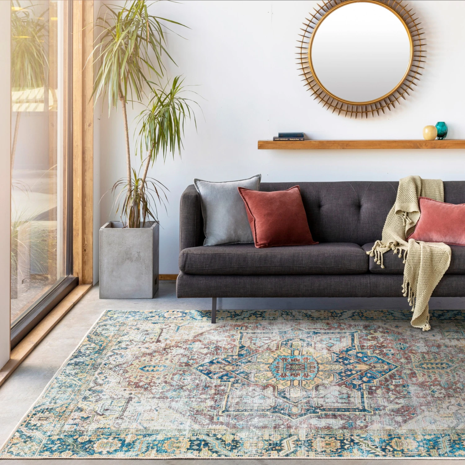 Artistic Weavers Ikaia Traditional Medallion Machine Washable Area Rug 10 Artistic Weavers Ikaia Traditional Medallion Machine Washable Area Rug - Image 10