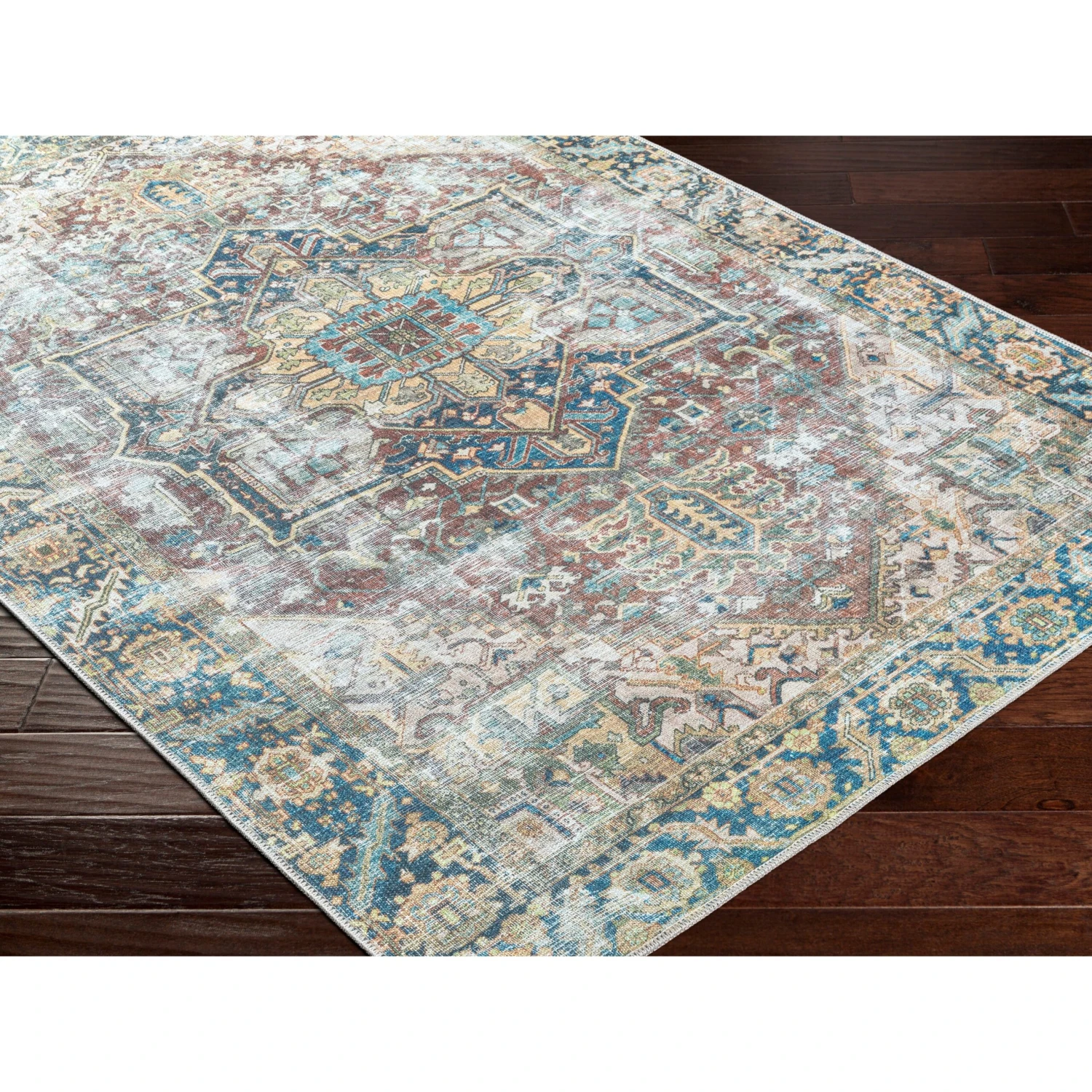 Artistic Weavers Ikaia Traditional Medallion Machine Washable Area Rug 8 Artistic Weavers Ikaia Traditional Medallion Machine Washable Area Rug - Image 8