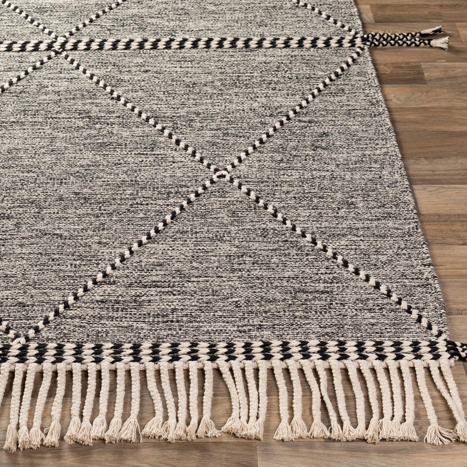 Artistic Weavers Jackston Handmade Boho Tassel Cotton Area Rug 4 Artistic Weavers Jackston Handmade Boho Tassel Cotton Area Rug - Image 4