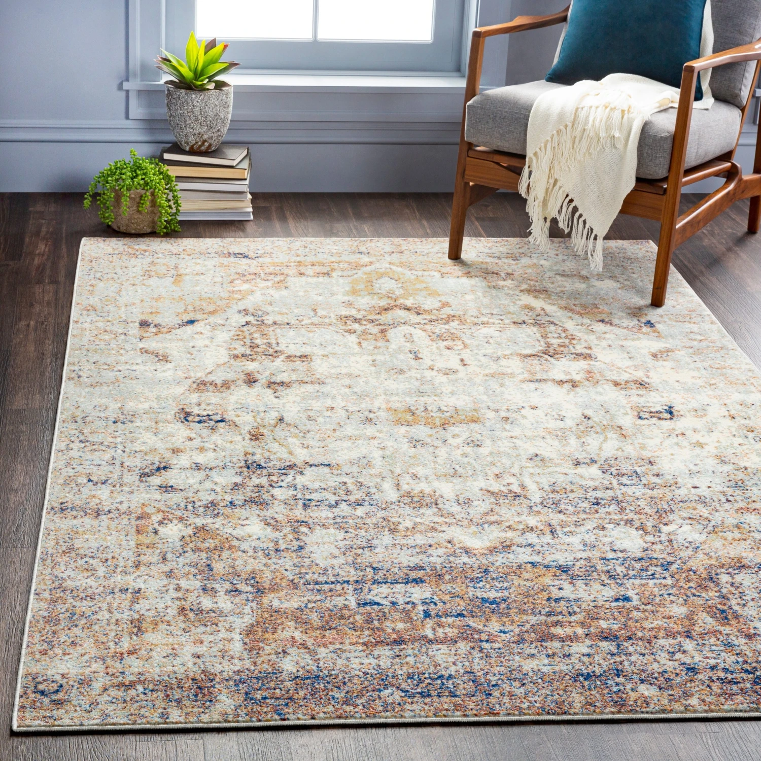 Artistic Weavers Jacoba Indoor/ Outdoor Distressed Medallion Area Rug 3 Artistic Weavers Jacoba Indoor/ Outdoor Distressed Medallion Area Rug - Image 3