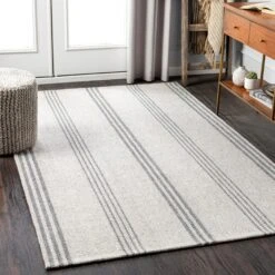 Artistic Weavers Jayia Handmade Cottage Striped Wool & Viscose Area Rug