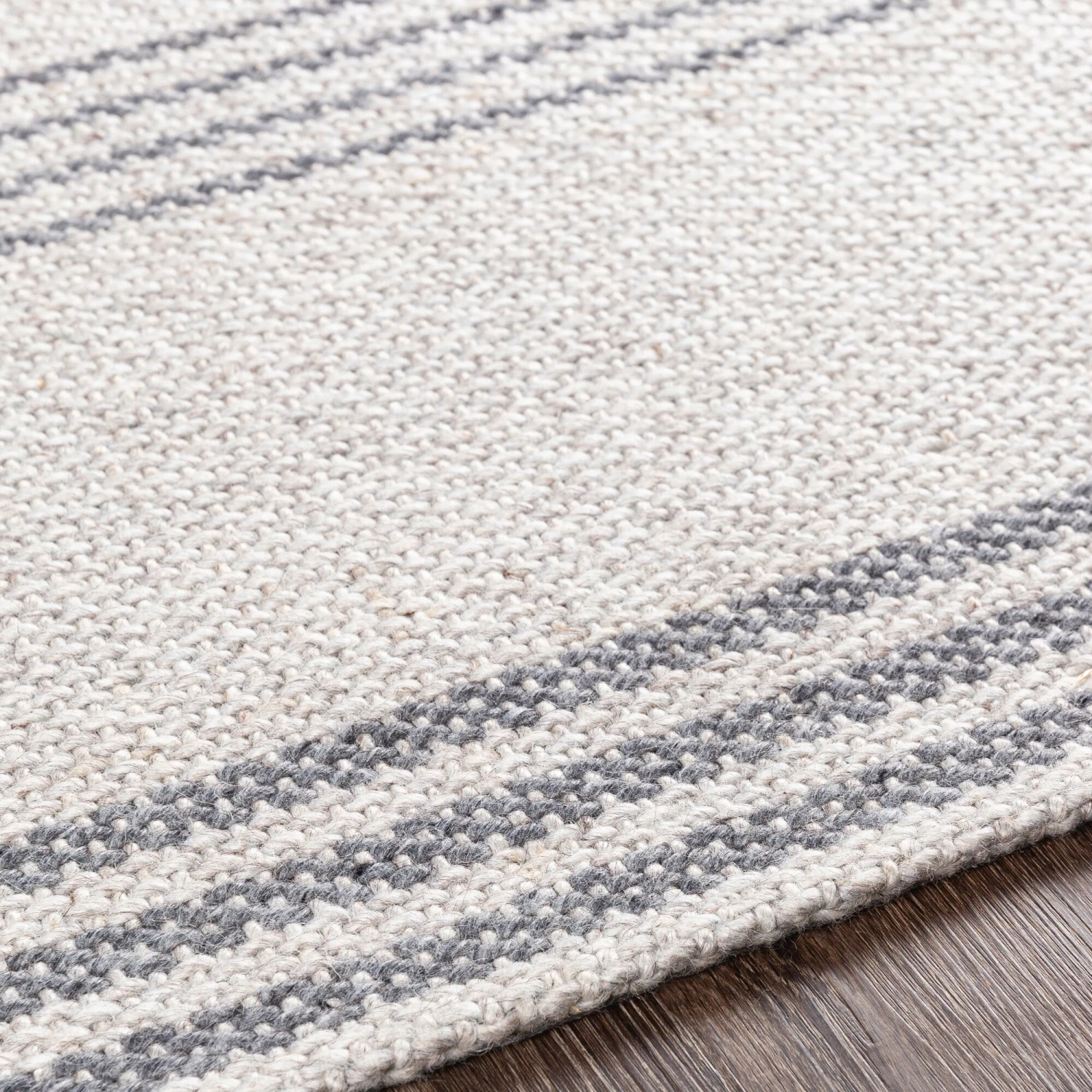 Artistic Weavers Jayia Handmade Cottage Striped Wool & Viscose Area Rug 6 Artistic Weavers Jayia Handmade Cottage Striped Wool & Viscose Area Rug - Image 6