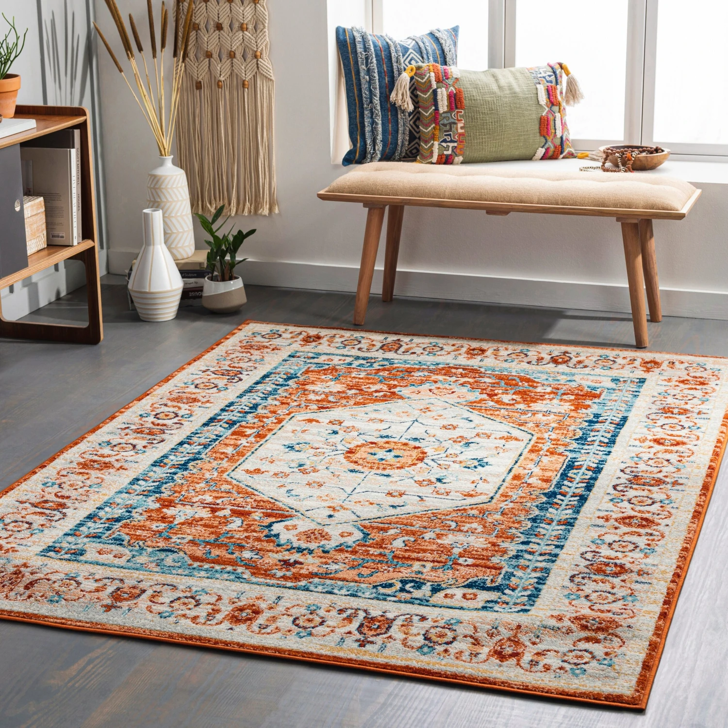 Artistic Weavers Kence Floral Medallion Area Rug 2 Artistic Weavers Kence Floral Medallion Area Rug - Image 2