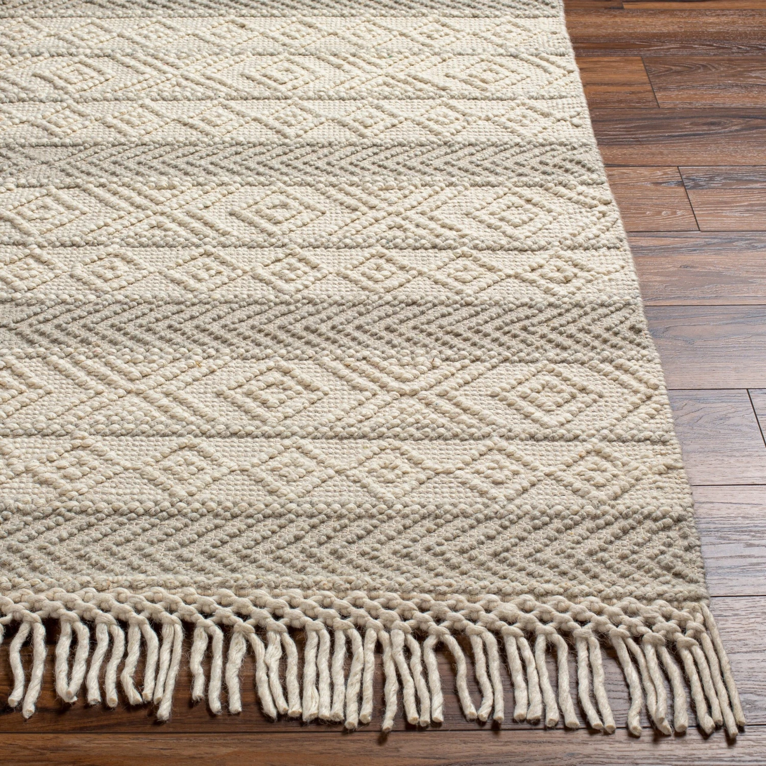 Artistic Weavers Kiriath Handmade Bohemian Stripe Wool Blend Area Rug 4 Artistic Weavers Kiriath Handmade Bohemian Stripe Wool Blend Area Rug - Image 4