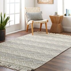 Artistic Weavers -Artistic Weavers Kohath Bohemian Stripe Wool 26 Jute Area Rug 1