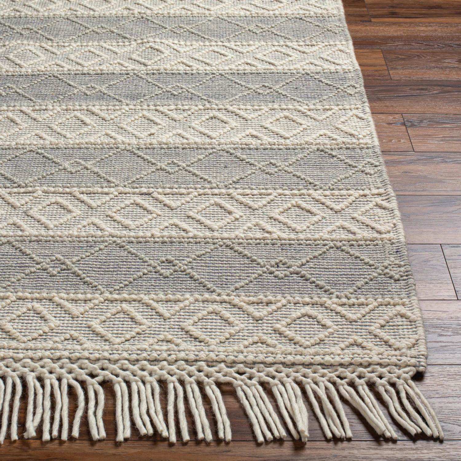 Artistic Weavers Kohath Bohemian Stripe Wool & Jute Area Rug 4 Artistic Weavers Kohath Bohemian Stripe Wool & Jute Area Rug - Image 4
