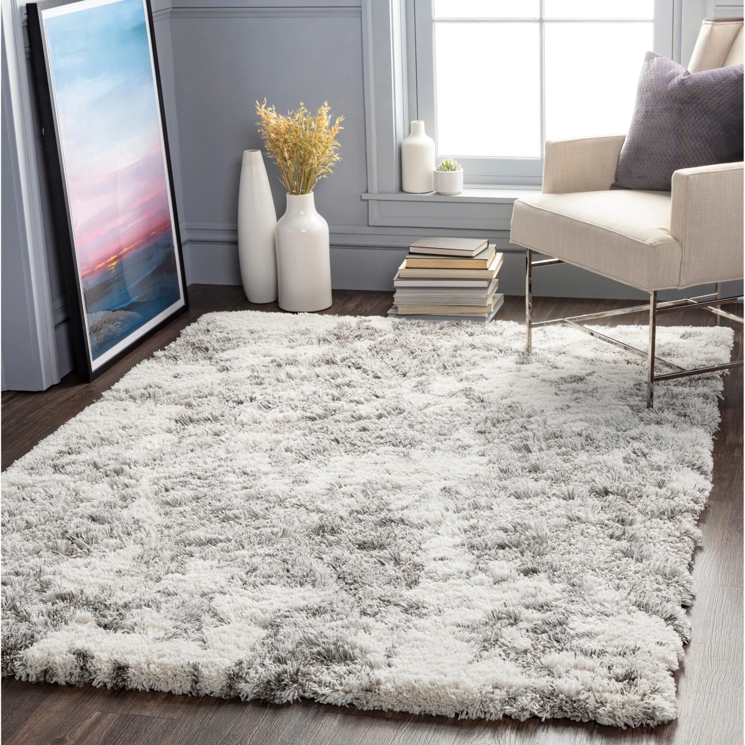 Artistic Weavers Kyler Modern Abstract Shag Area Rug 6 Artistic Weavers Kyler Modern Abstract Shag Area Rug - Image 6