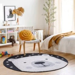 Artistic Weavers Kyra Baby Animals Outdoor Safe Round Area Rug -Artistic Weavers Kyra Baby Animals Outdoor Safe Round Area Rug 11