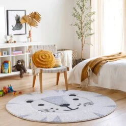 Artistic Weavers Kyra Baby Animals Outdoor Safe Round Area Rug -Artistic Weavers Kyra Baby Animals Outdoor Safe Round Area Rug 15