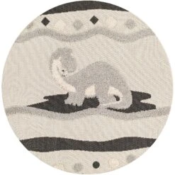 Artistic Weavers Kyra Baby Animals Outdoor Safe Round Area Rug -Artistic Weavers Kyra Baby Animals Outdoor Safe Round Area Rug 2