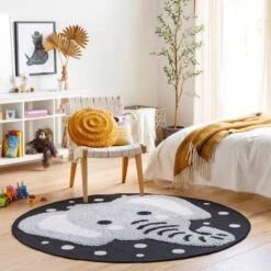 Artistic Weavers Kyra Baby Animals Outdoor Safe Round Area Rug -Artistic Weavers Kyra Baby Animals Outdoor Safe Round Area Rug 7