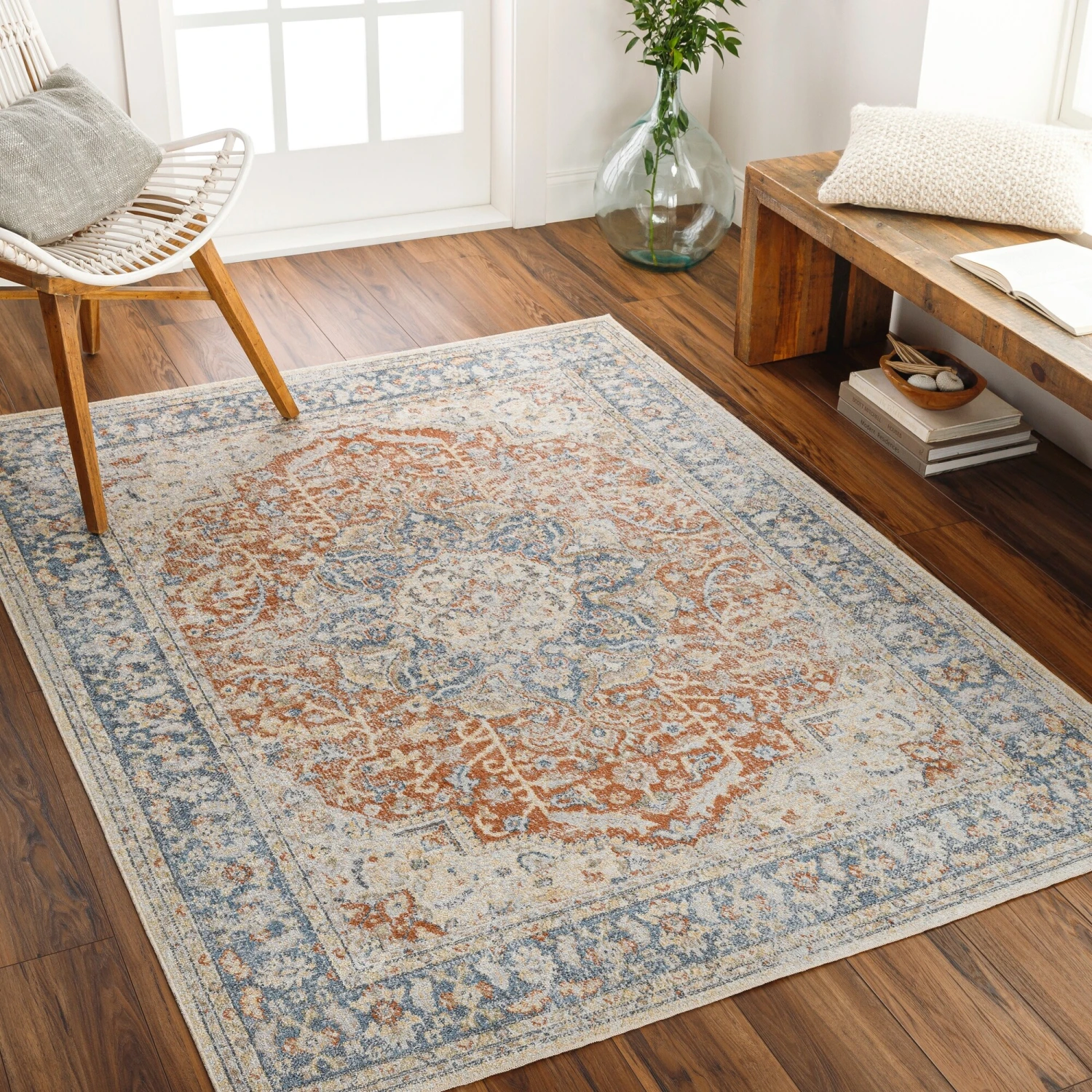 Artistic Weavers Lillian Machine Washable Distressed Area Rug 2 Artistic Weavers Lillian Machine Washable Distressed Area Rug - Image 2