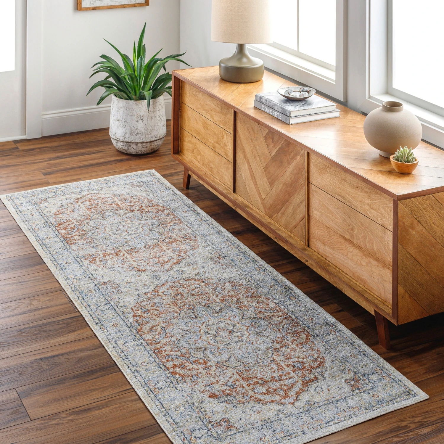Artistic Weavers Lillian Machine Washable Distressed Area Rug 5 Artistic Weavers Lillian Machine Washable Distressed Area Rug - Image 5