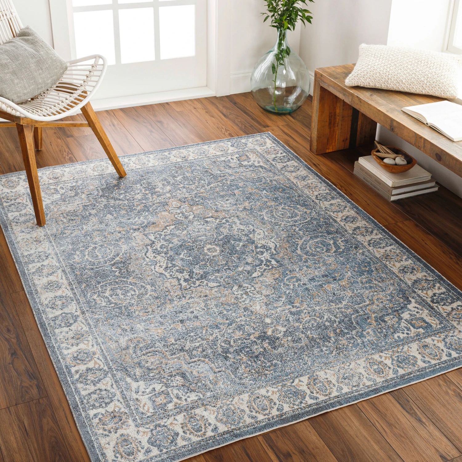 Artistic Weavers Lillian Machine Washable Faded Classic Area Rug 2 Artistic Weavers Lillian Machine Washable Faded Classic Area Rug - Image 2