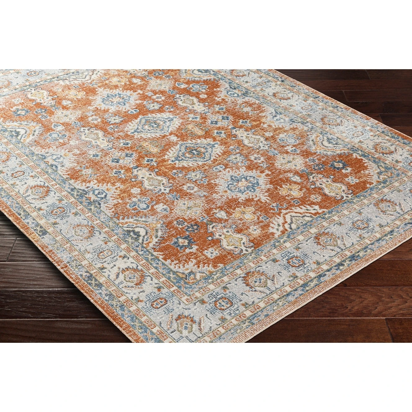 Artistic Weavers Lillian Machine Washable Floral Medallion Area Rug 8 Artistic Weavers Lillian Machine Washable Floral Medallion Area Rug - Image 8