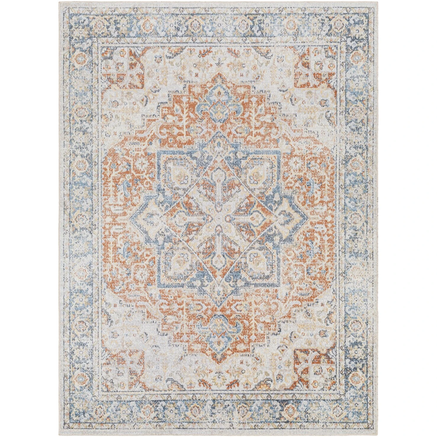 Artistic Weavers Lillian Machine Washable Medallion Area Rug 3 Artistic Weavers Lillian Machine Washable Medallion Area Rug - Image 3