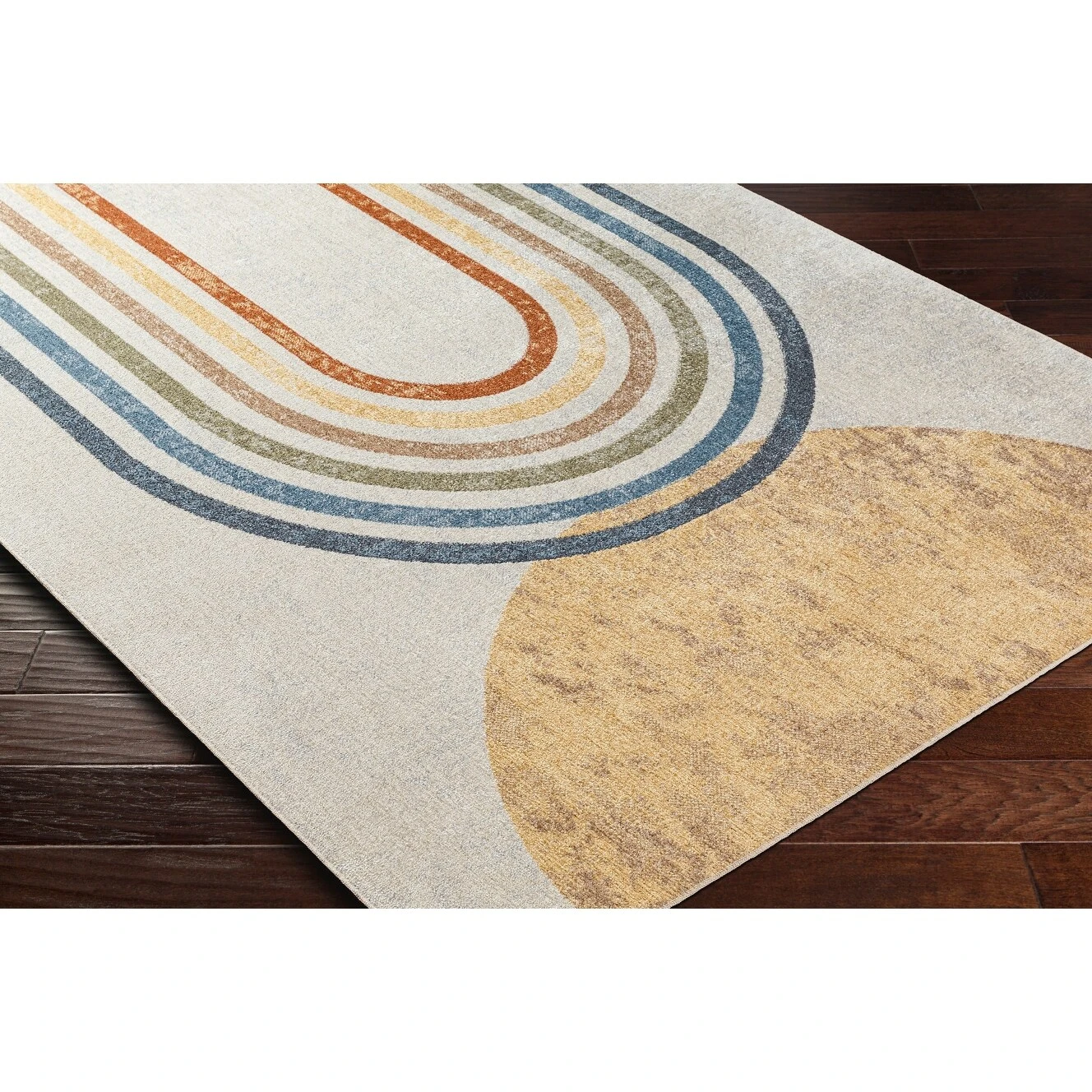 Artistic Weavers Lillian Machine Washable Rainbow Stripes Area Rug 8 Artistic Weavers Lillian Machine Washable Rainbow Stripes Area Rug - Image 8