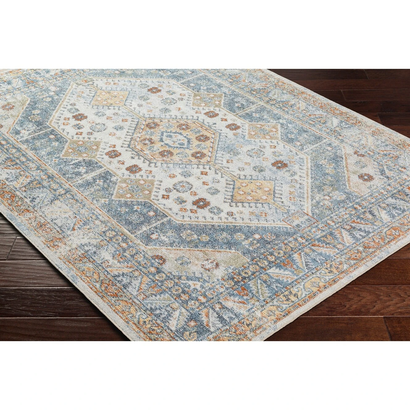 Artistic Weavers Lillian Triple Medallion Machine Washable Area Rug 8 Artistic Weavers Lillian Triple Medallion Machine Washable Area Rug - Image 8