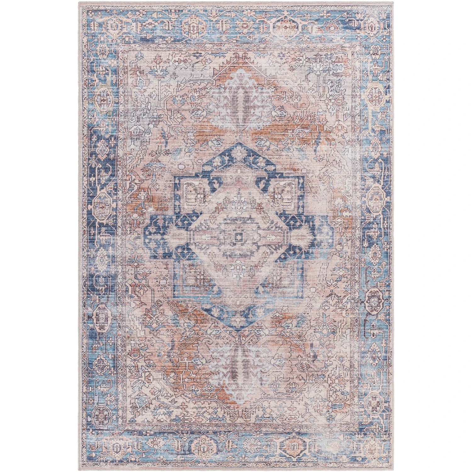 Artistic Weavers Lin Faded Traditional Washable Area Rug 3 Artistic Weavers Lin Faded Traditional Washable Area Rug - Image 3