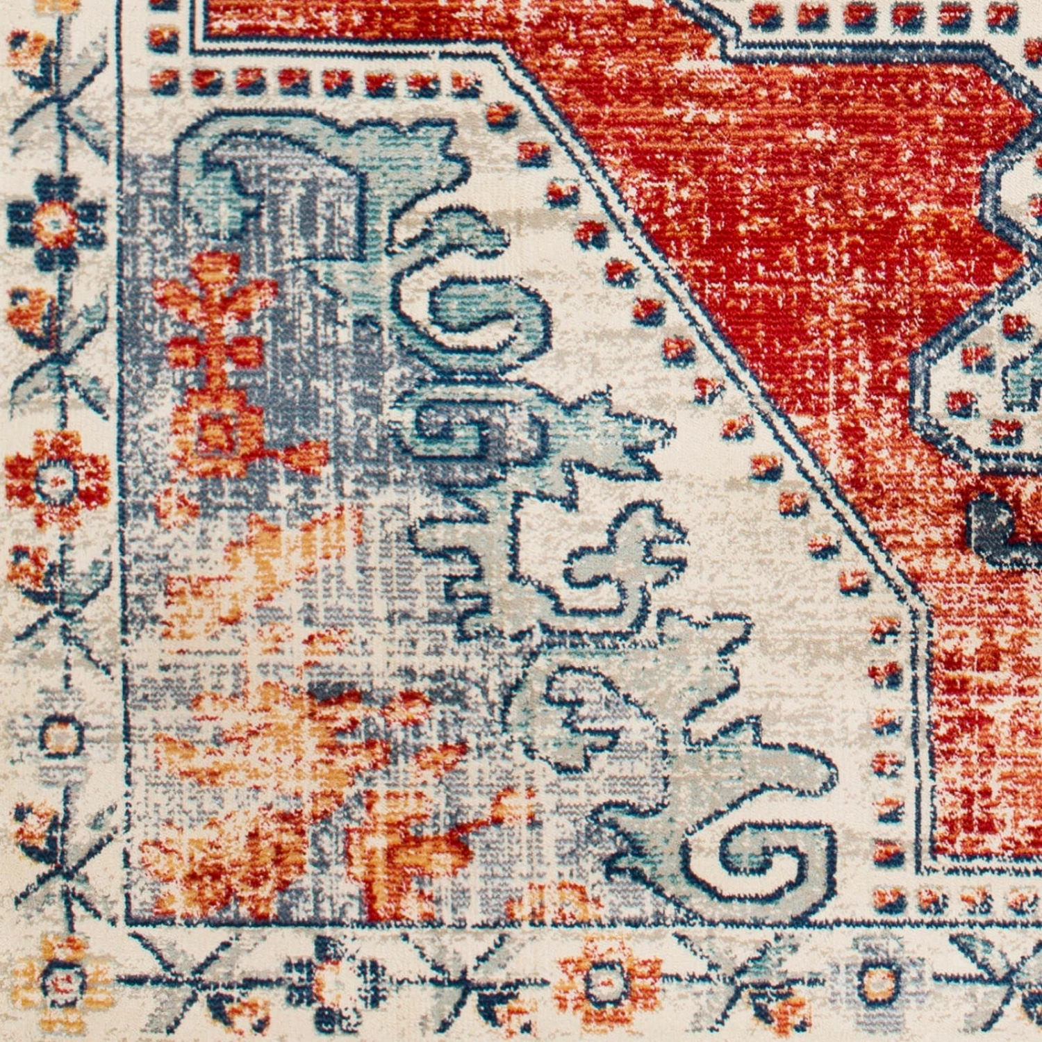 Artistic Weavers Lleucu Distressed Persian Area Rug 12 Artistic Weavers Lleucu Distressed Persian Area Rug - Image 12