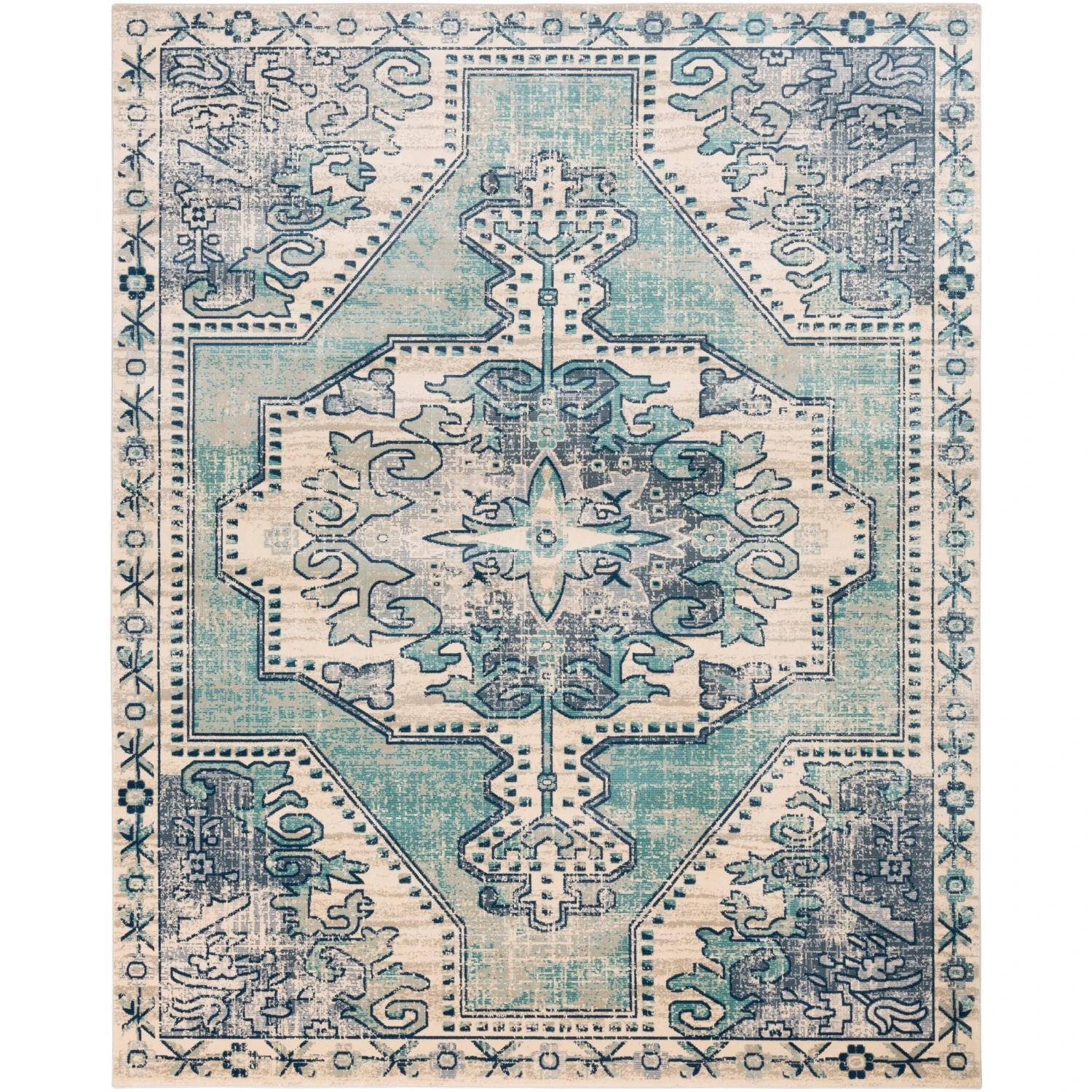 Artistic Weavers Lleucu Distressed Persian Area Rug 18 Artistic Weavers Lleucu Distressed Persian Area Rug - Image 18
