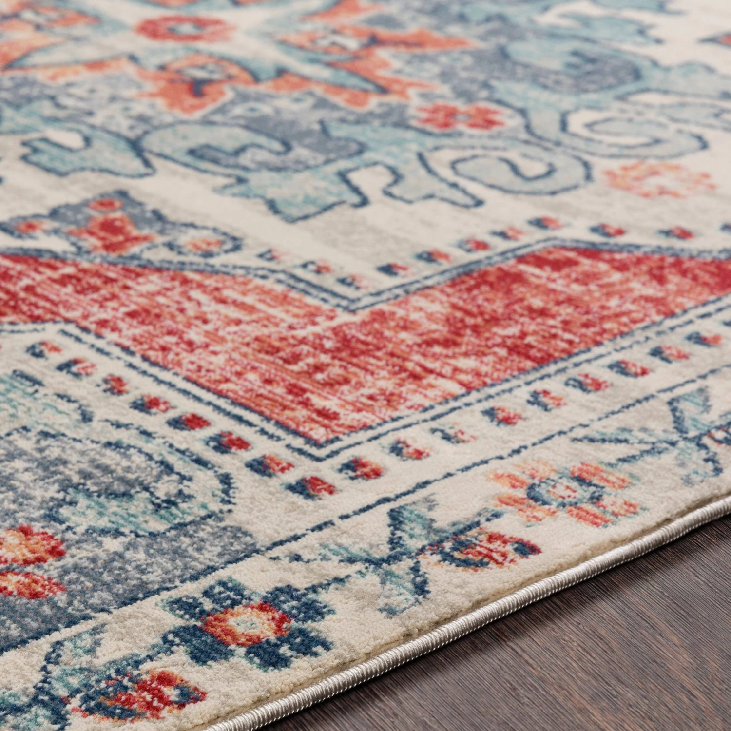 Artistic Weavers Lleucu Distressed Persian Area Rug 8 Artistic Weavers Lleucu Distressed Persian Area Rug - Image 8