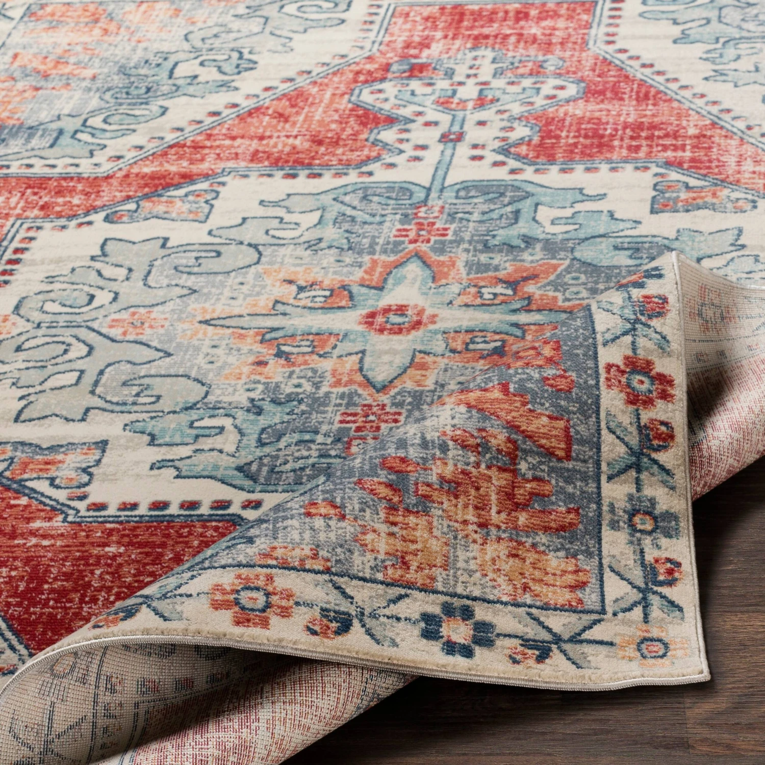 Artistic Weavers Lleucu Distressed Persian Area Rug 9 Artistic Weavers Lleucu Distressed Persian Area Rug - Image 9