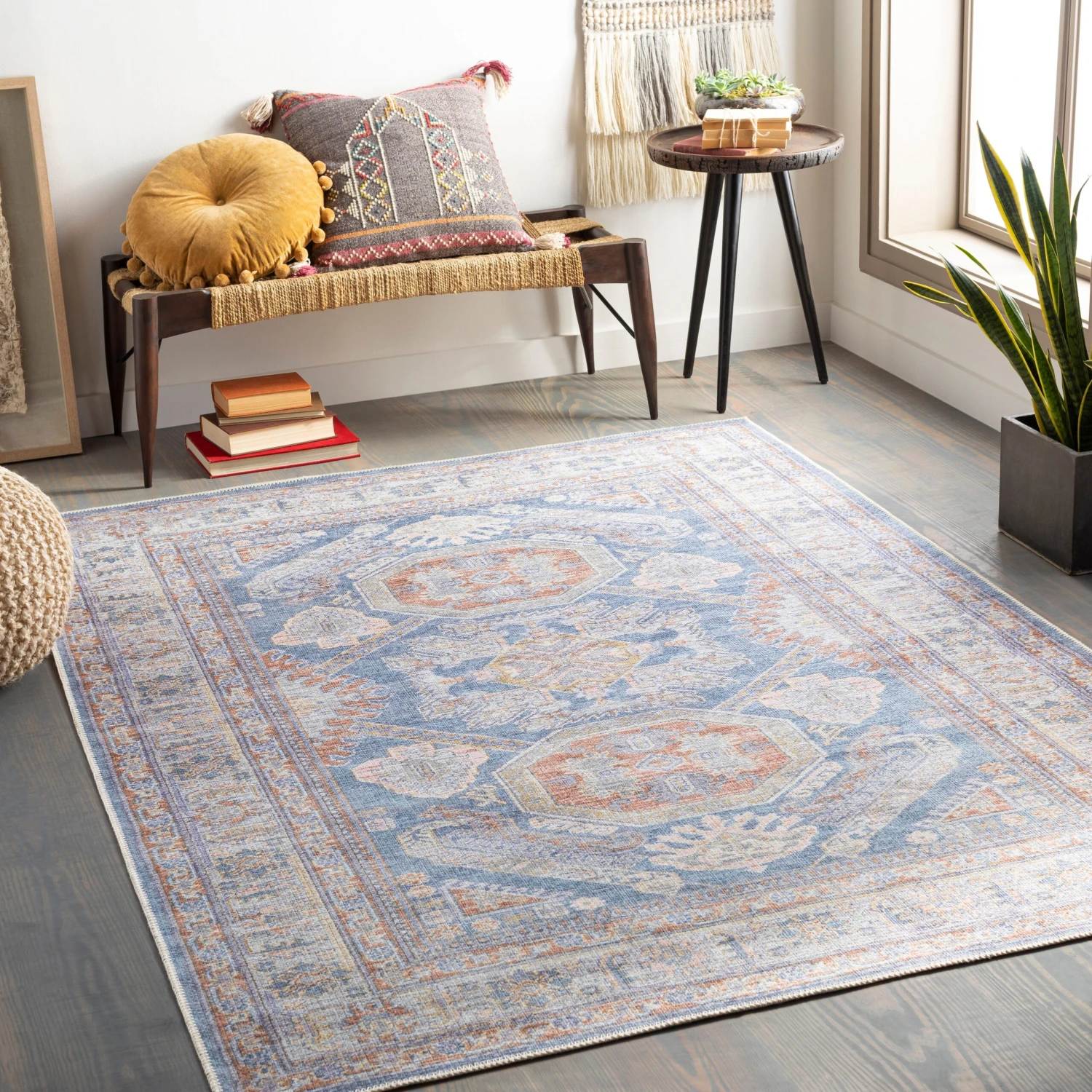 Artistic Weavers Lucia Triple Medallion Printed Machine Washable Area Rug 2 Artistic Weavers Lucia Triple Medallion Printed Machine Washable Area Rug - Image 2