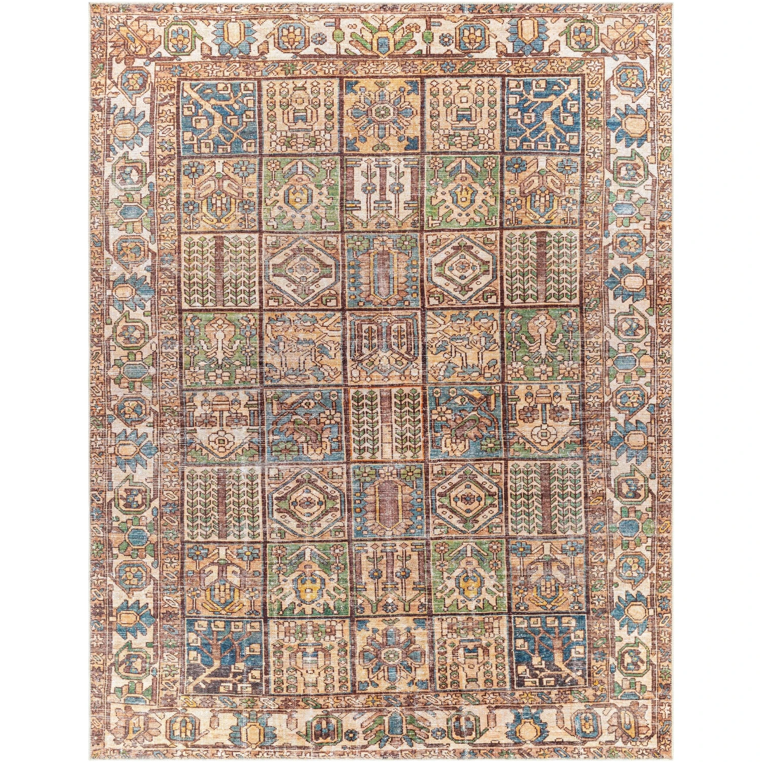 Artistic Weavers Lukae Machine Washable Vintage Border Area Rug 12 Artistic Weavers Lukae Machine Washable Vintage Border Area Rug - Image 12