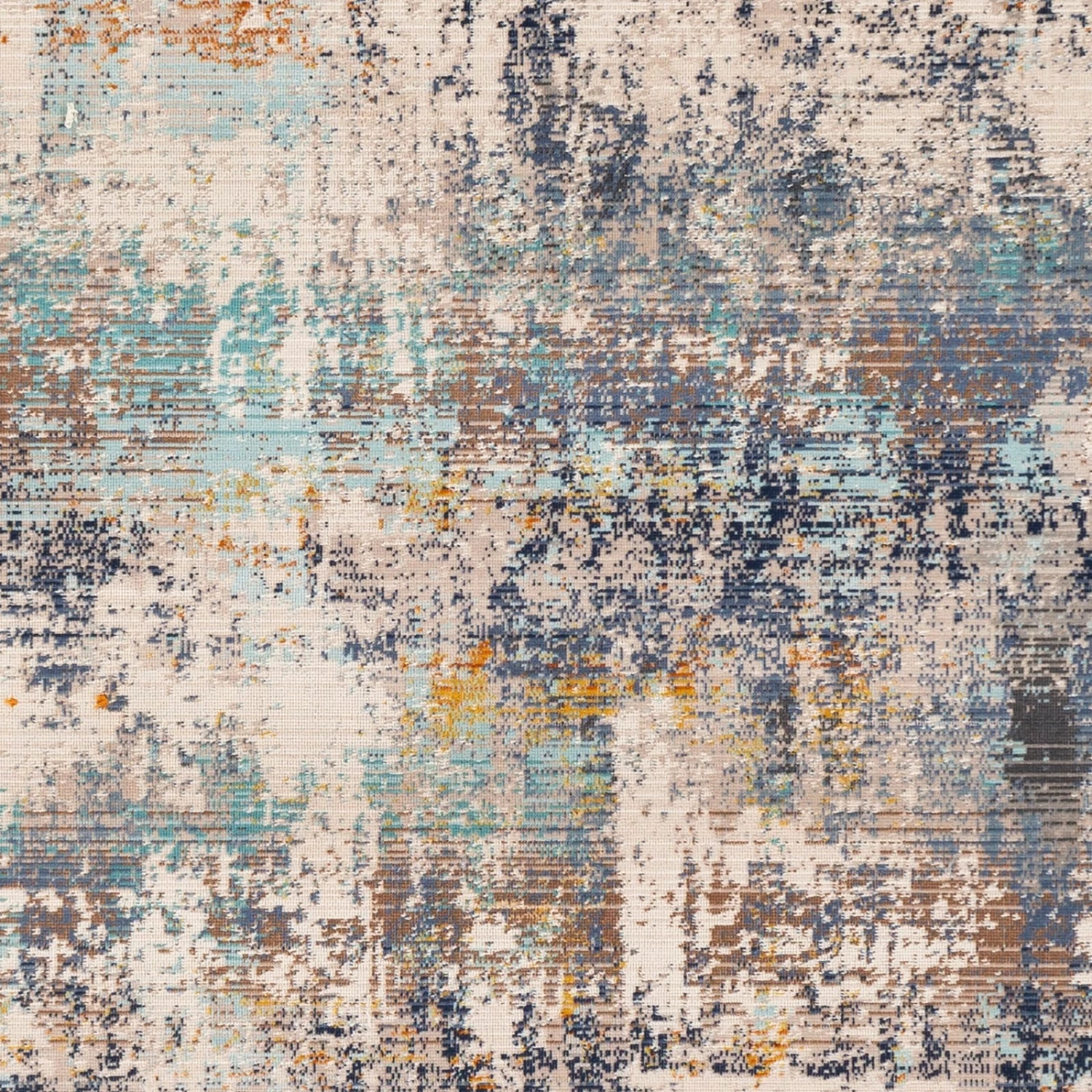 Artistic Weavers Micah Modern Rust, Navy, And Aqua Abstract Area Rug 8 Artistic Weavers Micah Modern Rust, Navy, And Aqua Abstract Area Rug - Image 8