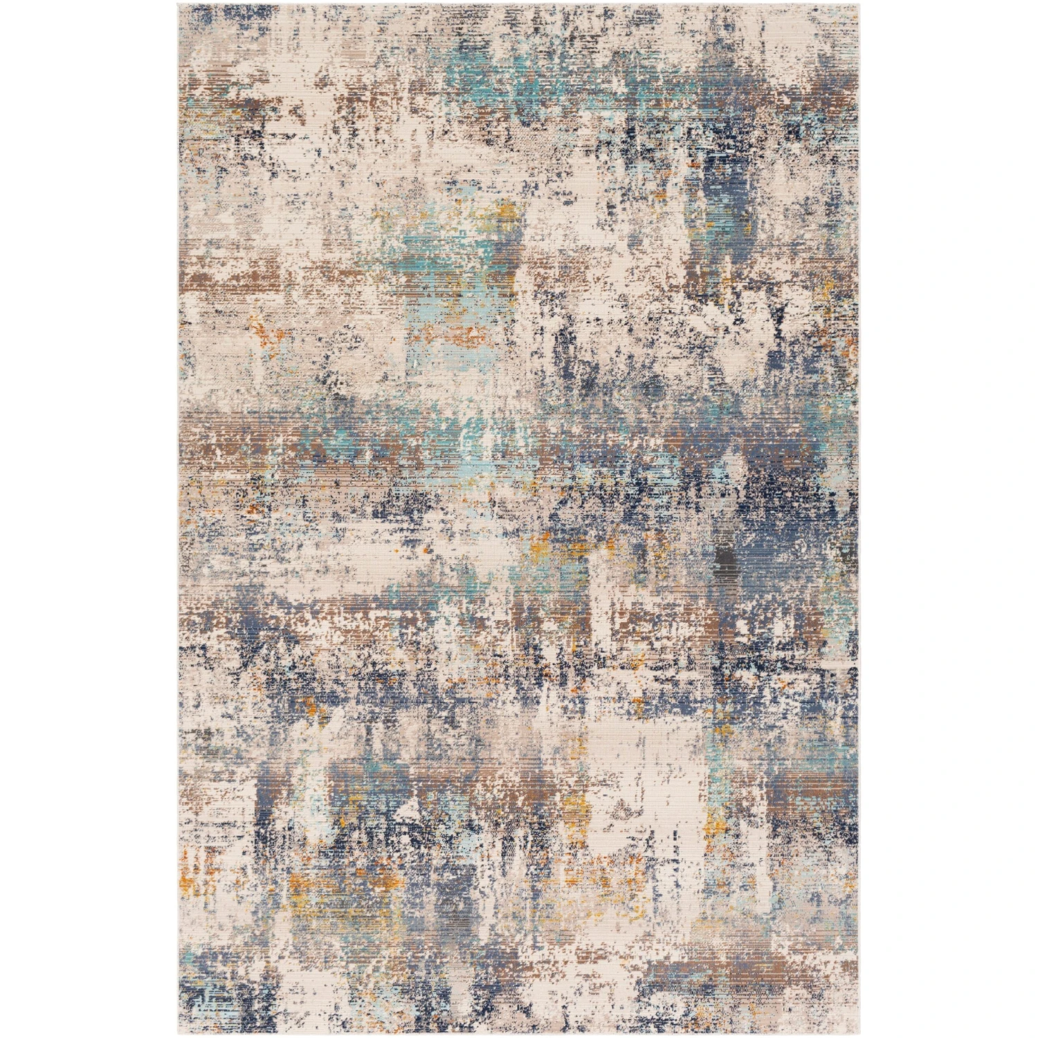 Artistic Weavers Micah Modern Rust, Navy, And Aqua Abstract Area Rug 1 Artistic Weavers Micah Modern Rust, Navy, And Aqua Abstract Area Rug
