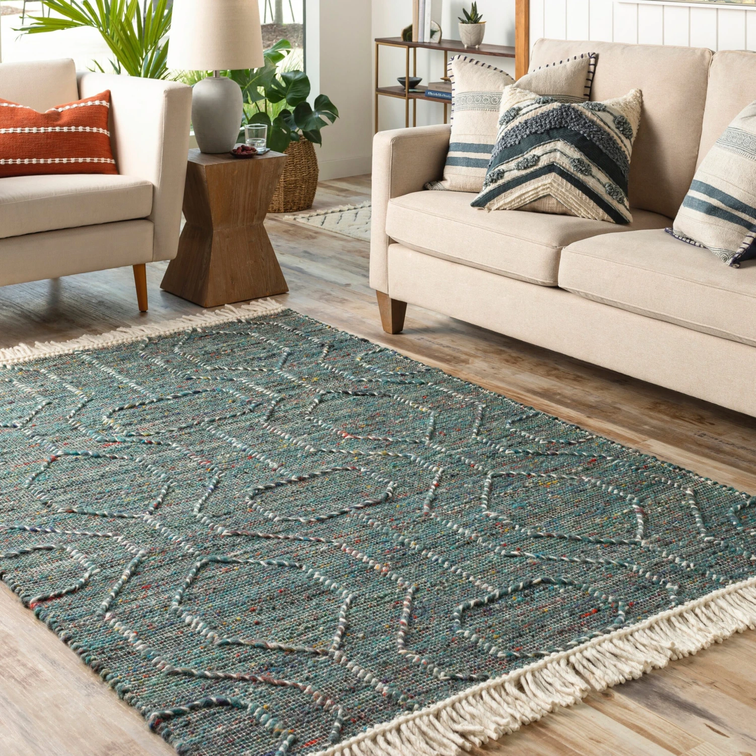 Artistic Weavers Molly Handmade Cottage Boho Area Rug 2 Artistic Weavers Molly Handmade Cottage Boho Area Rug - Image 2