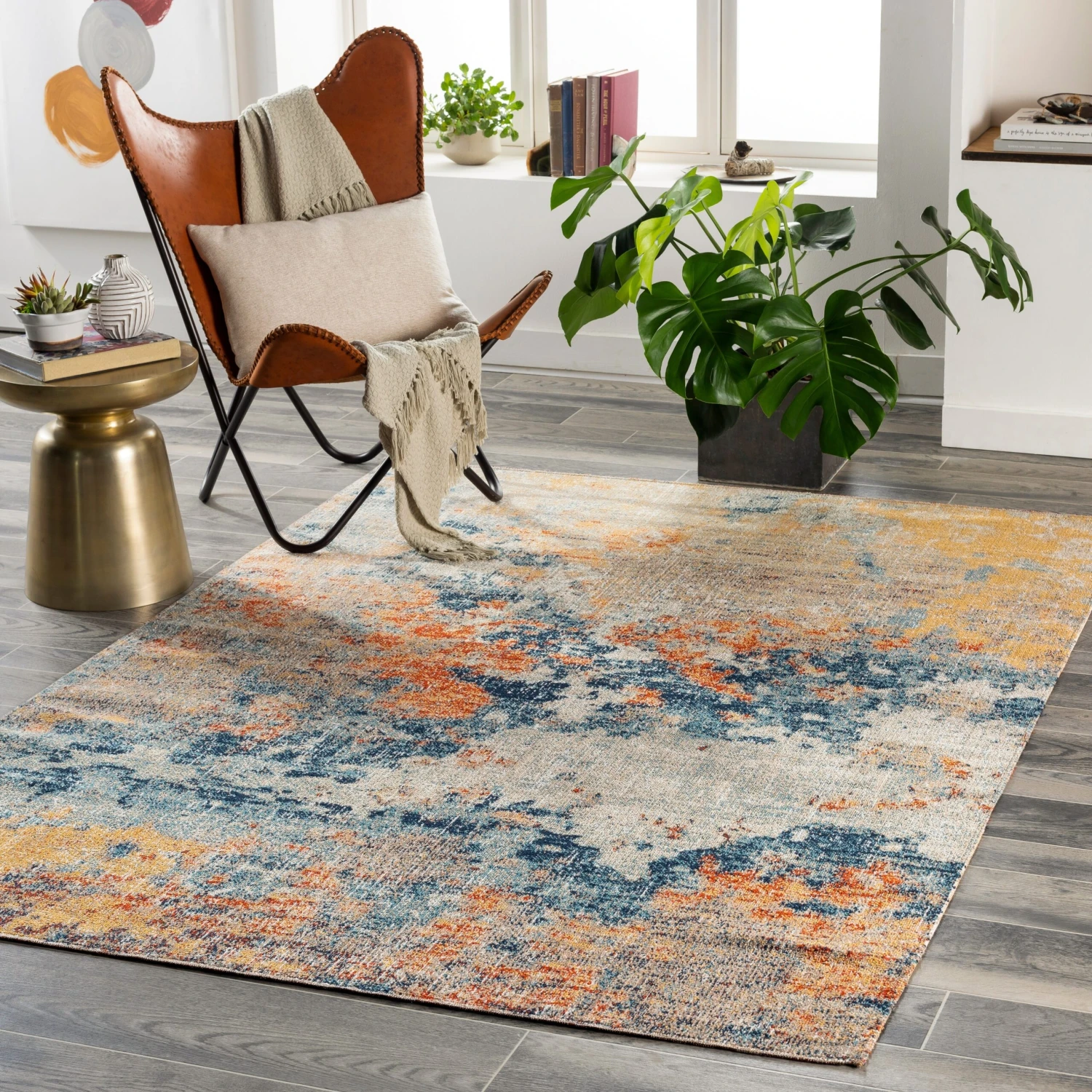 Artistic Weavers Newport Abstract Indoor / Outdoor Rug 2 Artistic Weavers Newport Abstract Indoor / Outdoor Rug - Image 2